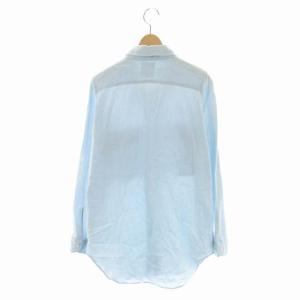 MADISONBLUE MADAME WORK SH CHAMBRAY シャツ 長袖 コットン 胸ポケット 02 ライトブルー