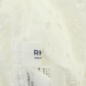 Ron Herman RHC 22SS カットワークブラウス プルオーバー オフショルダー 長袖 刺繍 白 ホワイト