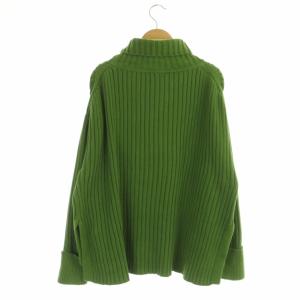 Ron Herman ハイネックリブニット セーター プルオーバー 長袖 XS 緑 グリーン