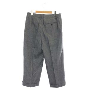 MARGARET HOWELL FOX BROTHERS ウール ロールアップ クロップドパンツ 2 グレー