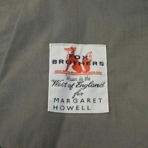 MARGARET HOWELL FOX BROTHERS ウール ロールアップ クロップドパンツ 2 グレー