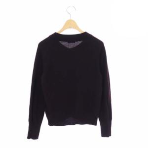 MARGARET HOWELL カーディガン ニット 前開き ウール 紫 パープル