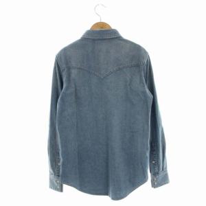 CELINE by Hedi Slimane ウエスタンデニムシャツ ステンカラー 長袖 M ライトブルー