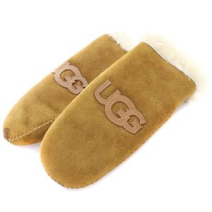 手袋 ロゴ グローブ S/M 茶色 ブラウン