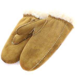 UGG australia 手袋 ロゴ グローブ S/M 茶色 ブラウン