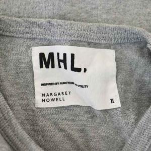 MHL. カットソー ノースリーブ コットン 2 グレー