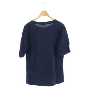 MARGARET HOWELL リネンスリーブTシャツ カットソー 五分袖 2 紺 ネイビー