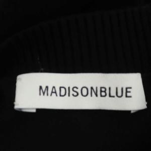 MADISONBLUE HELLO CREW L/S PO ニット 長袖 クルーネック ラグランスリーブ XS 黒