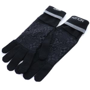 ゴン マイ モノグラム エクリプス 手袋 ニット ロゴ ブラック M73470