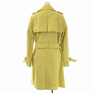 Diagram GRACE CONTINENTAL トレンチコート ロング アウター ベルト付き 38 黄 イエロー