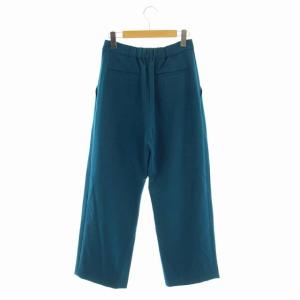 GRACE CONTINENTAL タックテーパーパンツ ジップフライ 38 ターコイズブルー