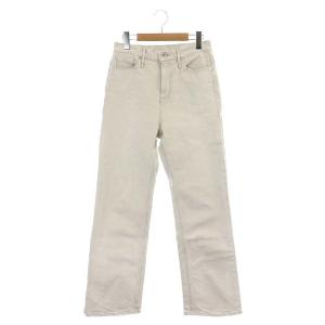 LAppartement別注 21SS The Taylor デニムパンツ ジーンズ カラーデニム ダメージ加工 23 アイボリー