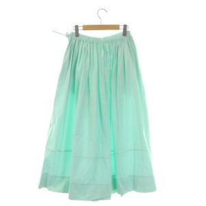 Drawer ウェストコードギャザースカート 36 ミントグリーン