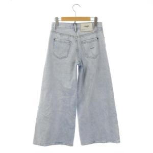 DSQUARED2 21SS ワイドデニムパンツ ジーンズ ダメージ加工 ボタンフライ 36 ライトブルー