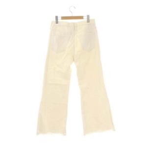 MOTHER THE TOMCAT ROLLER CHEW デニムパンツ ジーンズ ワイド ダメージ加工 ボタンフライ 26 アイボリー