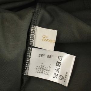 Grace Class 22AW バイカラーボートネックトップス カットソー 長袖 プルオーバー 36 カーキ