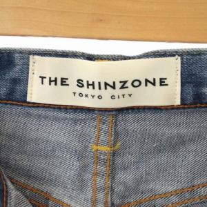 Shinzone ジェネラルジーンズ デニムパンツ テーパード ボタンフライ コットン 34 ライトブルー