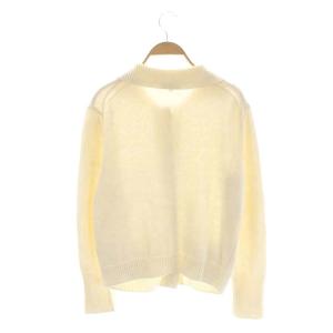 MARGARET HOWELL リネン 厚手カーディガン ニット 長袖 2 オフホワイト