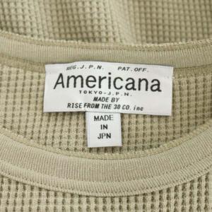AMERICANA 21SS ドゥーズィエムクラス別注 サーマル カットソー 長袖 オーバーサイズ グレージュ