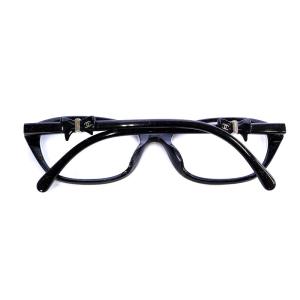 CHANEL 3242-A 眼鏡 メガネ ココマーク リボンモチーフ ラメ 度入り 5416-135 黒 ブラック