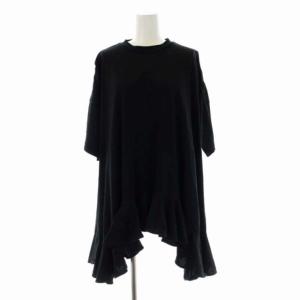 23SS RANDOM-FLARE T-SHIRT Tシャツ カットソー 七分袖 38 ブラック