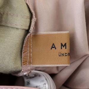 Ameri VINTAGE UNDRESSED DENIM DETAIL FAKE LEATHER PANTS テーパードパンツ フェイクレザー センターシーム