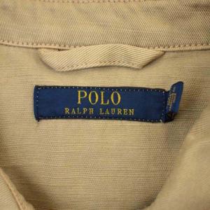 POLO RALPH LAUREN スイングトップ ジャケット 長袖 ジップアップ ロゴ刺繍 S ベージュ