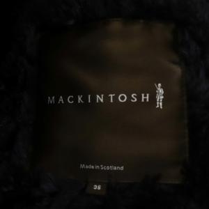 MACKINTOSH 裏ボア キルティングコート アウター ミドル丈 前開き 36 黒 ブラック