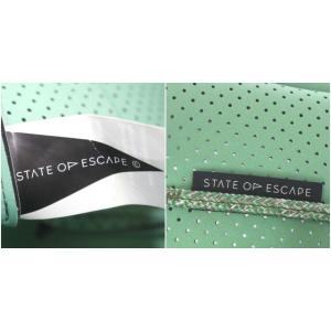 STATE OF ESCAPE Petite ESCAPE トートバッグ ショルダーバッグ 2way  ネオプレン ポーチ付 緑