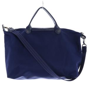 Longchamp MODELE DEPOSE トートバッグ ハンドバッグ ショルダーバッグ 2way 切替 青 ブルー