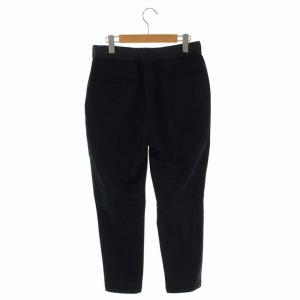 junhashimoto シャドーカモフラ テーパードパンツ タック ストレッチ 4 黒 ブラック