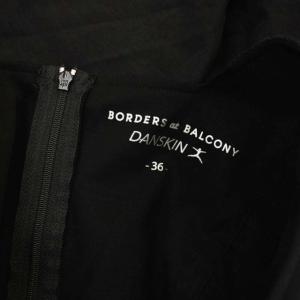 BORDERS at BALCONY × DANSKIN FLARE SLEEVE DRESS 36 ブラック