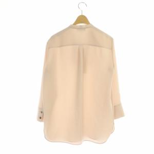 Theory 22SS PRIME GGT TIE BLOUSE ボウタイブラウス 九分袖 S ピンク