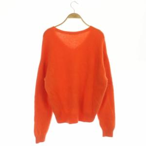 BEAUTY&YOUTH UNITED ARROWS ヘアリーVネックニットプルオーバー セーター 長袖 オレンジ
