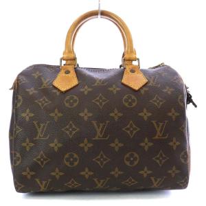 モノグラム スピーディ25 ミニボストンバッグ ハンドバッグ 南京錠付き ブラウン M41528