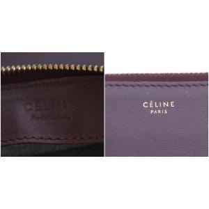 CELINE フィービー ファイロ トリオ ラージ ショルダーバッグ レザー ボルドー