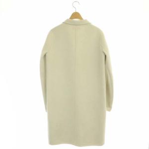 Theory ウール カシミヤ リバーコート チェスター アウター ロング S アイボリー