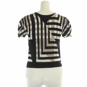 me ISSEY MIYAKE SQUARE スクエアデザイン ワッフルプリーツ ブブラウス カットソー 半袖 マルチカラー