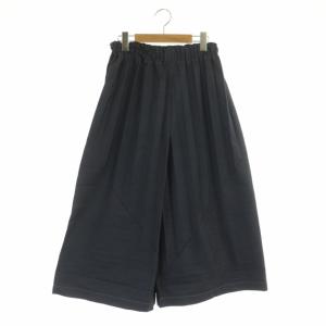 21AW プリーツデニムワイドパンツ イージーパンツ ネイビー