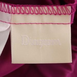 Diagram GRACE CONTINENTAL 21SS ワッシャーティアードスカート プリーツ フレア ロング 36 ピンク