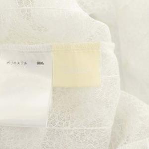 Diagram GRACE CONTINENTAL フリンジトップス カットソー 半袖 シースルー 36 白 ホワイト