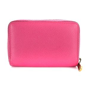 PRADA VITELLO MOVE コインケース ラウンドファスナー レザー ピンク 1MM268 OH