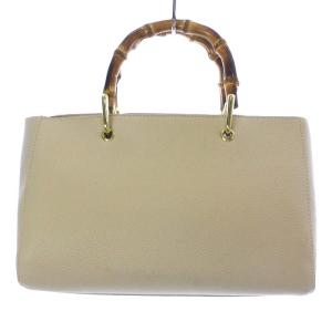 Deuxieme Classe ケイティロクストン KATIE LOXTON バンブーバッグ トートバッグ ハンドバッグ レザー ライトベージュ