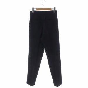 ANAYI 22SS コットンストレッチスリムパンツ テーパード タック 34 紺 ネイビー