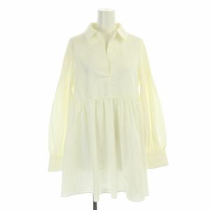 CELFORD 22AW 2点セット レイヤードニット ベスト プルオーバー シャツ 長袖 プリーツ ギャザー ONE アイボリー 黒 ブラック