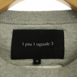 1PIU1UGUALE3 AUTHENTIC CREWスウェットトップス プルオーバー 長袖 3 グレー