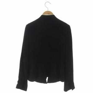 Theory ELEVATE.CREPE2/PEPLUM JKT ジャケット 総裏地 バックペプラム 0 黒 ブラック