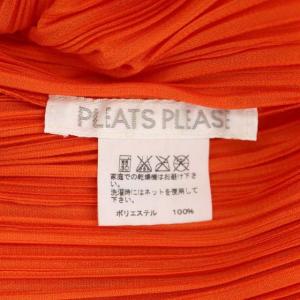 PLEATS PLEASE ISSEY MIYAKE イッセイミヤケ プリーツ ボトルネック カットソー トップス 長袖 3 オレンジ