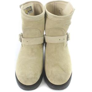 CHIPPEWA エンジニアブーツ スエード ショート 8M 25.5-26cm べージュ