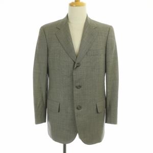 Brooks Brothers 千鳥格子3B背抜きスーツ セットアップ 上下 テーラードジャケット パンツ スラックス YA5 グレー